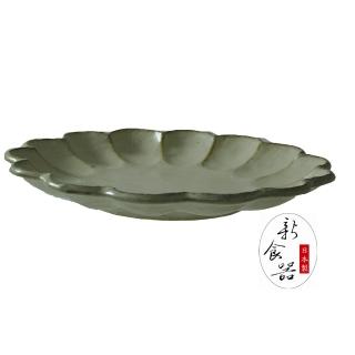 【新食器】日本灰花瓣21CM盤(碗盤組)
