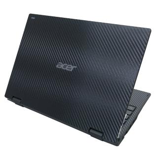 【Ezstick】ACER TravelMate TMB118 黑色立體紋機身貼(含上蓋貼、鍵盤週圍貼)