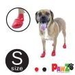 【美國 PAWZ】寵物外出鞋套12入 S size-紅/黑(寵物腳套 寵物鞋 寵物鞋套)
