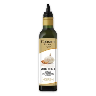 即期品【Cobram Estate】澳洲特級初榨橄欖油-大蒜風味Garlic 250ml(效期至2025/12/15)