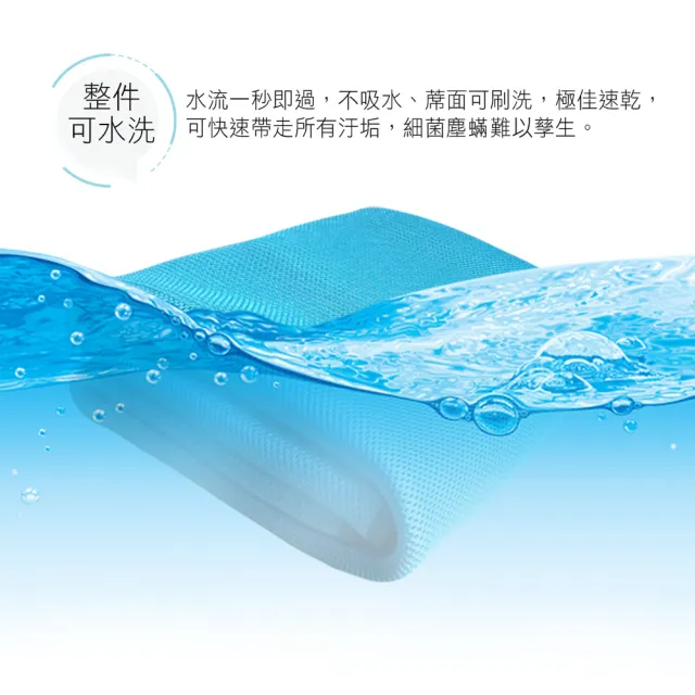 【BELLE VIE】台灣製 6D環繞氣對流透氣涼席-加大180x186cm(床墊/和室墊/客廳墊/露營可用)