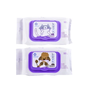 【ODOUT 臭味滾】寵物抑菌濕紙巾50抽-3入(寵物全身/用品/環境皆可使用)