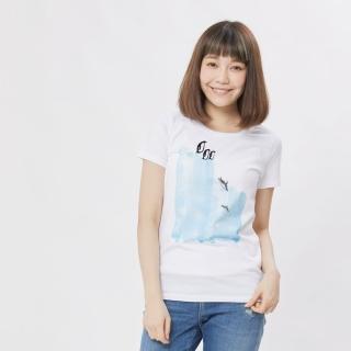 【so that’s me 好我】企鵝圓領短袖蜜桃棉女Tee(純白)