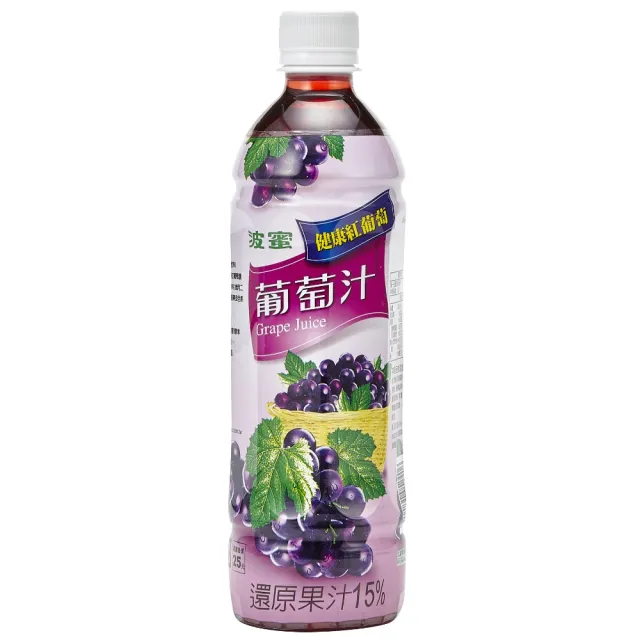 【波蜜】葡萄汁飲料580mlx4入/組