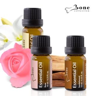 【Bone 蹦克】天然有機香氛療愈單方精油(檀香/玫瑰/茉莉/甘菊/快樂鼠尾草 10ml 五種味道可選)