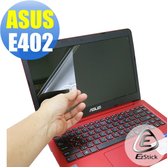 【Ezstick】ASUS E402 E402N E402NA E402M E402MA E402SA 靜電式筆電LCD液晶螢幕貼(可選鏡面或霧面)
