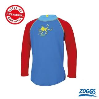 【Zoggs】幼童章魚先生永久抗氯長袖防曬衣(小童泳衣/學生泳衣/男童泳衣/幼兒泳衣/防曬)