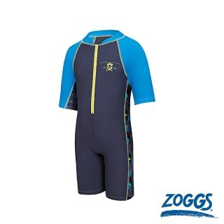 【Zoggs】幼童/青少年玩具車連身式防曬泳衣(小童泳衣/學生泳衣/男童泳衣/幼兒泳衣/防曬)