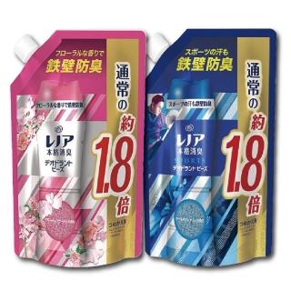 【日本P&G】5倍鐵壁防臭本格消臭運動衣物芳香顆粒香香豆805ml/大袋(搭洗衣精洗衣球膠囊-5年效平輸品)