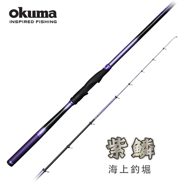 OKUMA 紫鱗海上釣堀 M號400(操作輕巧的強韌竿身)