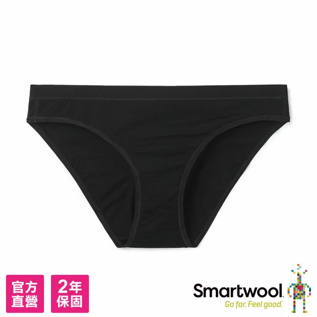 SmartWoolSmartWool 女 NTS150 簡約中腰三角內褲(黑色)