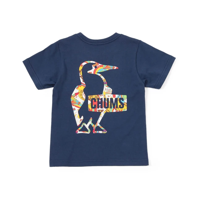 CHUMS CHUMS 休閒 Kids Booby Logo Rainbow Islands T短袖上衣 深藍色(CH211320N001)