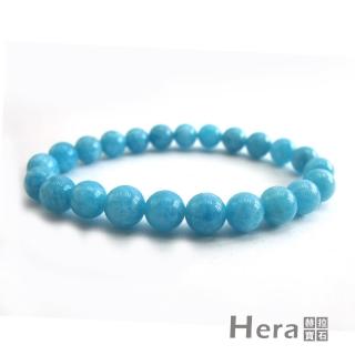 【Hera】頂級冰沁海水藍寶手珠(8mm)