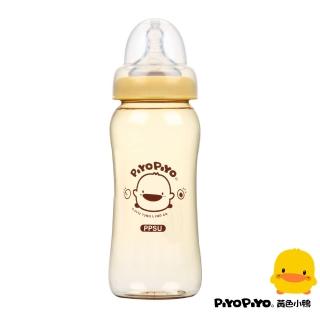 【Piyo Piyo 黃色小鴨】媽咪乳感PPSU寬口奶瓶(360ml 一體成形 人體工學)