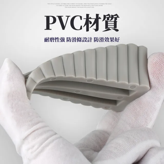 PVC防滑耐磨矽膠門塞-2入(門擋 門止 門卡 門阻 防撞門 防夾手 固定器)