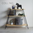 【日本COLLEND】IRON 實木鋼製三層置物架-2色可選(收納架/整理架/儲物架)