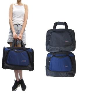 【SNOW.bagshop】618 旅行袋YKK大容量U型主袋+外袋共四層(MIT防水包 尼龍布穿桿附長背帶)
