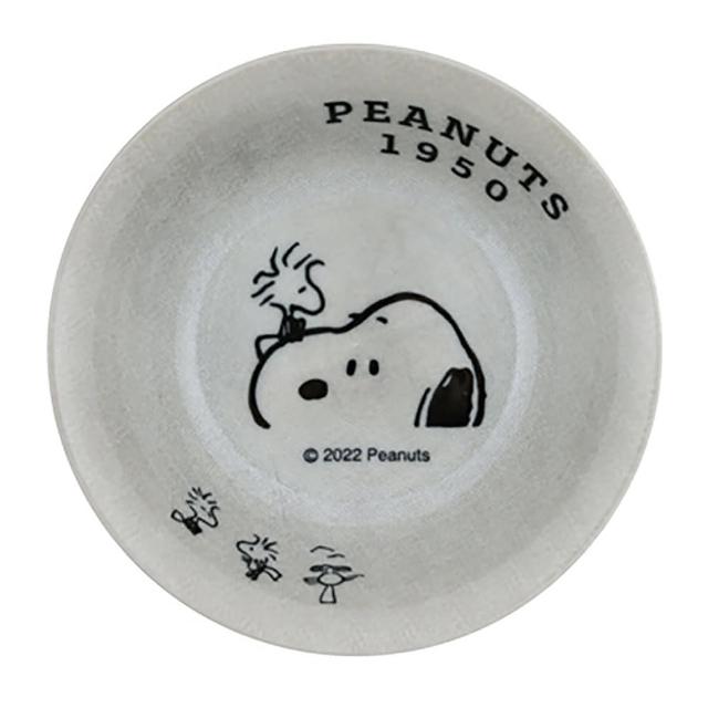 【Kamio】SNOOPY 史努比  陶瓷餐盤 陶瓷盤子 16cm 特寫 灰(餐具雜貨)