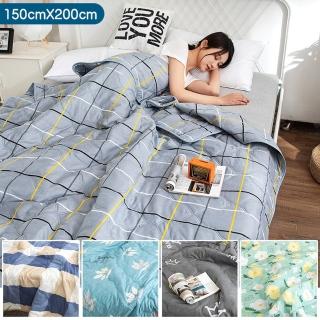 【TENGYUE】四季輕薄水洗棉空調被-雙人150cmx200cm(四季被 四季被 涼被 冷氣被 水洗涼被) 涼被/冷氣毯