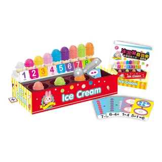 忍者兔 冰淇淋疊疊樂：數學認知三合一遊戲組