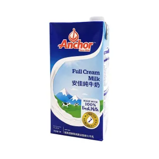 【Anchor安佳】紐西蘭純牛奶1000ml×12瓶(1組)