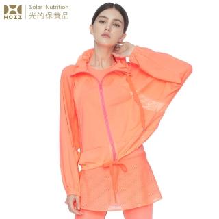 【HOII】HOII後益 立體感網眼拉鏈外套★紅光(UPF50+抗UV防曬涼感先進光學機能布)