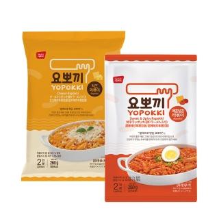 【YOPOKKI】甜辣味/起司味炒年糕拉麵(260g)