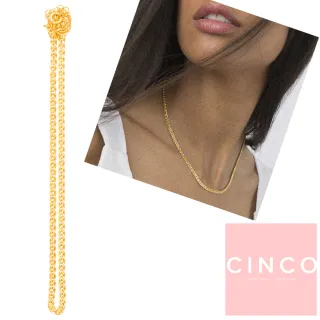 【CINCO】葡萄牙精品 Hanna choker 925純銀鑲24K金頸鍊 鎖骨鍊(925純銀)