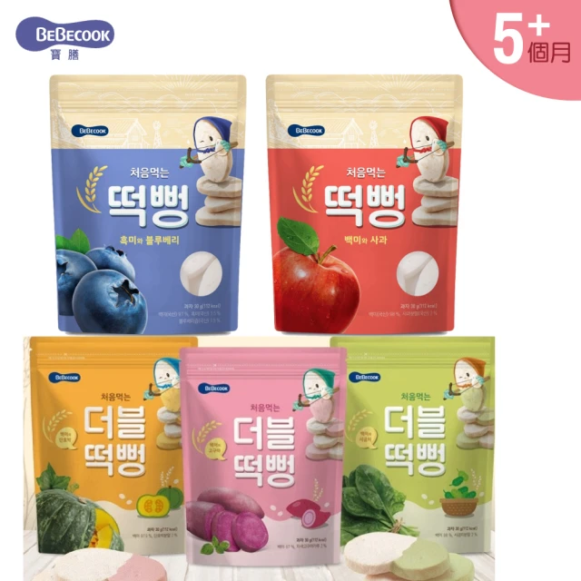 【韓國 BEBECOOK】寶膳 嬰幼兒綿綿米餅4包(5個月以上食用)