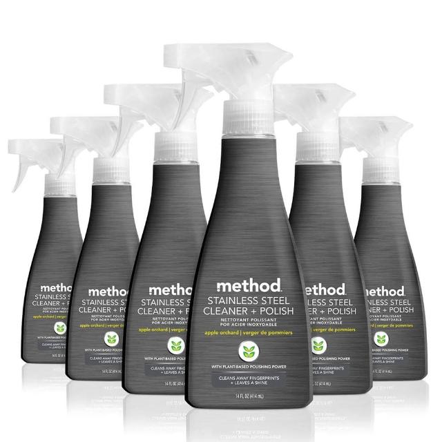 【method 美則】金屬材質保養清潔劑414ml*6入組(不銹鋼 電鍍金屬表面)