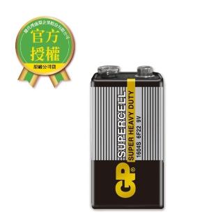 【超霸】GP超霸-黑-9V超級碳鋅電池1入(GP原廠販售)