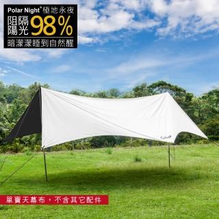 【Outdoorbase】延伸前庭使用空間增加使用面積 彩繪天空(UPF50+++防曬大六角天幕)