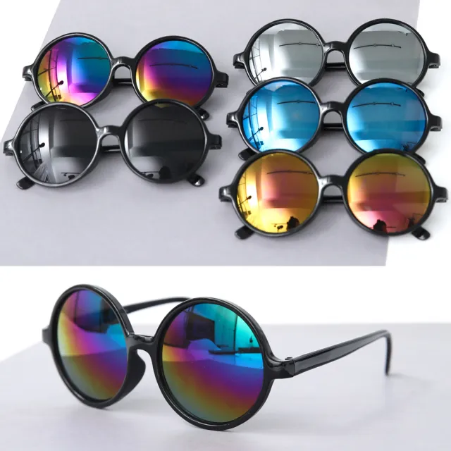 【玖飾時尚】Cosplay風圓形膠框太陽眼鏡(墨鏡)