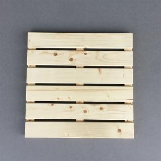 【沃克嚴選】實木踏板-原木色 45*45*2.7cm 2片