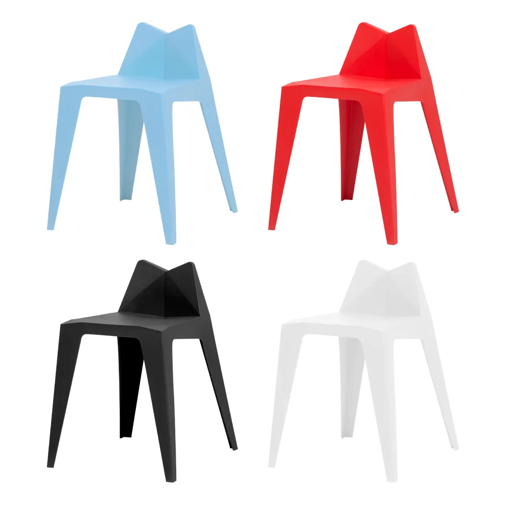 【IDEA】4入組-W簡約造型休閒椅/餐椅(熱門-貓耳款)