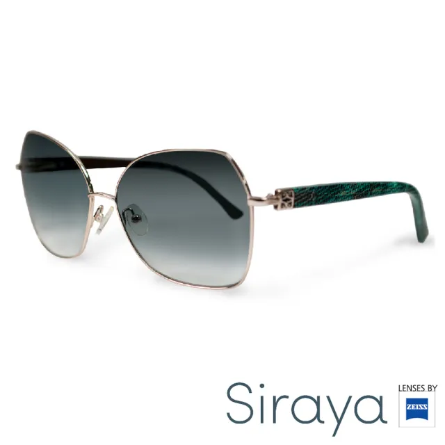 【Siraya】『百搭高雅』太陽眼鏡 金屬框 大框 德國蔡司 WALAY鏡框