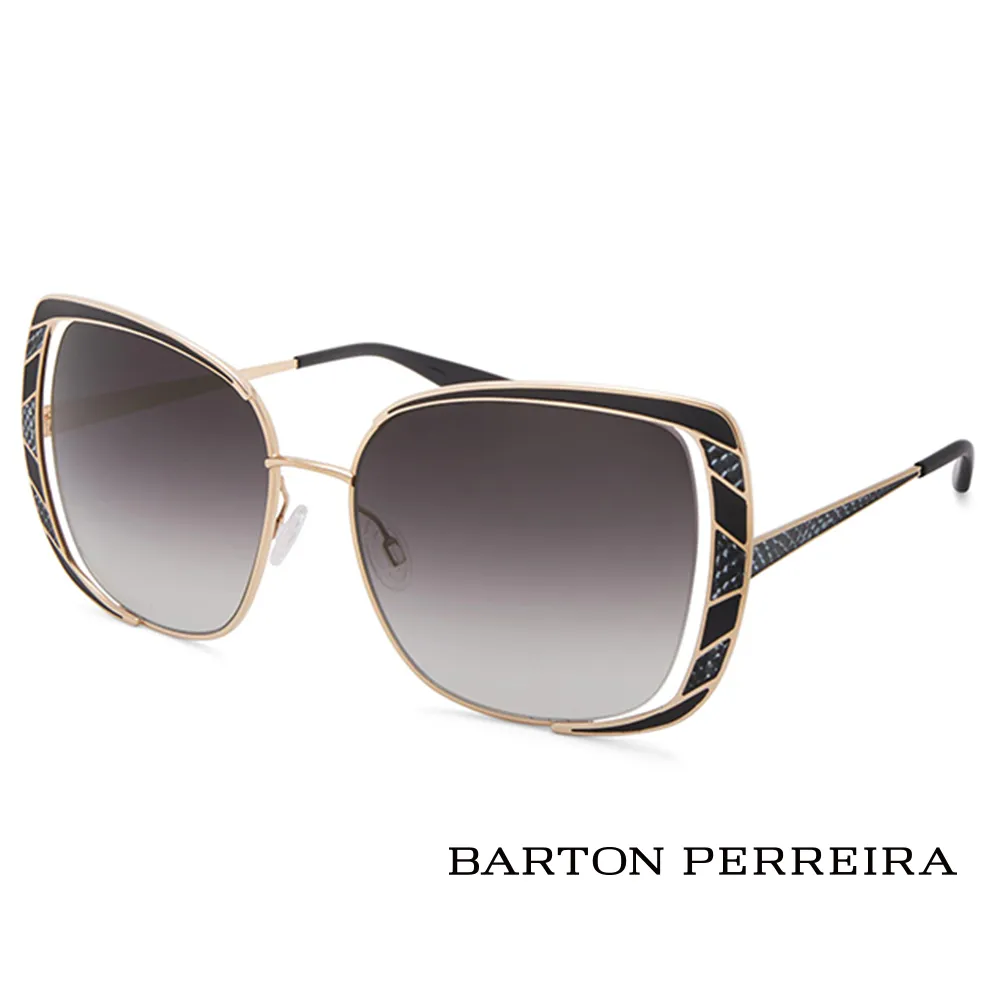 【Barton Perreira】Barton Perreira-經典十周年美國好萊塢太陽眼鏡 - 黑色  ARLEQUIN(GOL/BLS/SMO-黑)