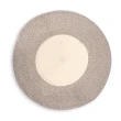【收納職人】日系慢活厚棉線編織小地毯-淺棕+白色拼接