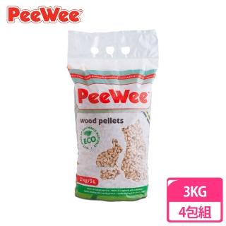 【PeeWee 必威】強效松木砂 3KG(四包組)