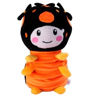 【MOMO親子臺】9吋點點絨毛填充手偶