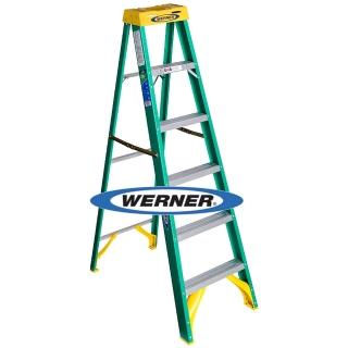【WERNER】5階 穩耐絕緣梯 玻璃鋼單側人字梯/FRP梯(5906AS)