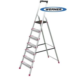 【WERNER】7階 鋁合金大平臺家用鋁梯/A字梯(L237R-2)