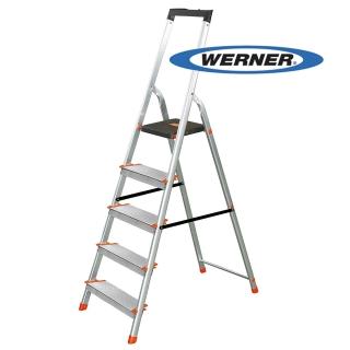 【WERNER】5階 鋁合金大平臺家用鋁梯/A字梯(L235R-2)