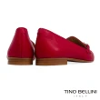 【TINO BELLINI 貝里尼】義大利進口經典馬銜扣樂福鞋TF9011(紅)