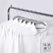 【收納職人】無痕防滑42cm植絨衣架50入/組_極致灰(曬衣架 衣架 吊衣架 掛衣架)
