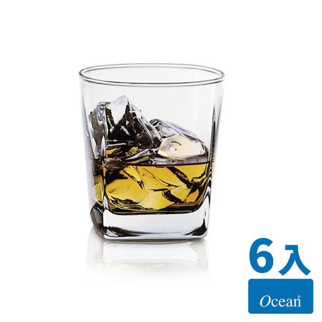 【WUZ 屋子】Ocean Plaza方型威士忌杯6入組(295cc/無鉛玻璃杯)