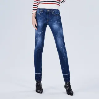 【BRAPPERS】女款 新美腳ROYAL系列-彈性褲口漸層八分褲(藍)