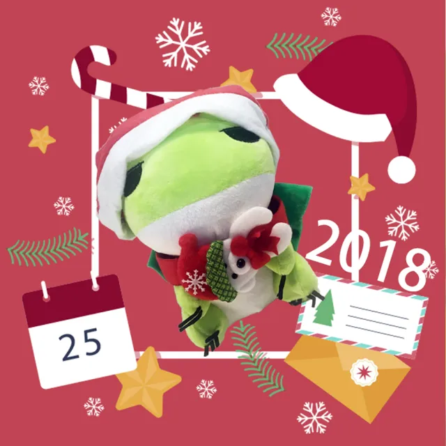 【GCT玩具嚴選】旅蛙聖誕特別版(2018交換禮物 聖誕發光手環)
