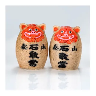 【馥瑰馨盛】泰山石敢當擺件2入l風獅爺財錢平穩山海風水開運鎮宅擺件(含開光加持)