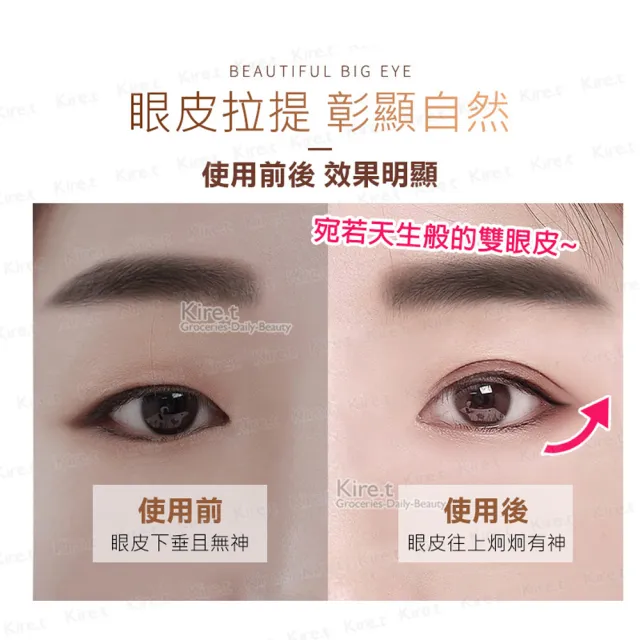 【kiret】無痕 網狀蕾絲 雙眼皮貼 眼線貼-眼皮下垂專用 尾部拉提 超值80枚入(美眼貼 眼線貼)